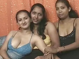 A handful of indian lesbos having fun
